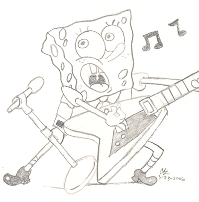 Guitaring Spongebob