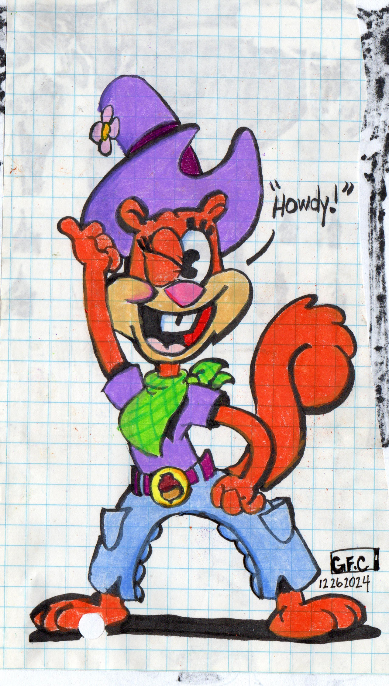 Sandy Cheeks Rodeo Rope Cowgirl Sandy Cheeks-Howdy by spongefox on DeviantArt