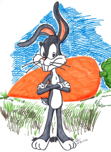 Bugs Bunny in Marker