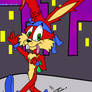 Spaz Jackrabbit in the city