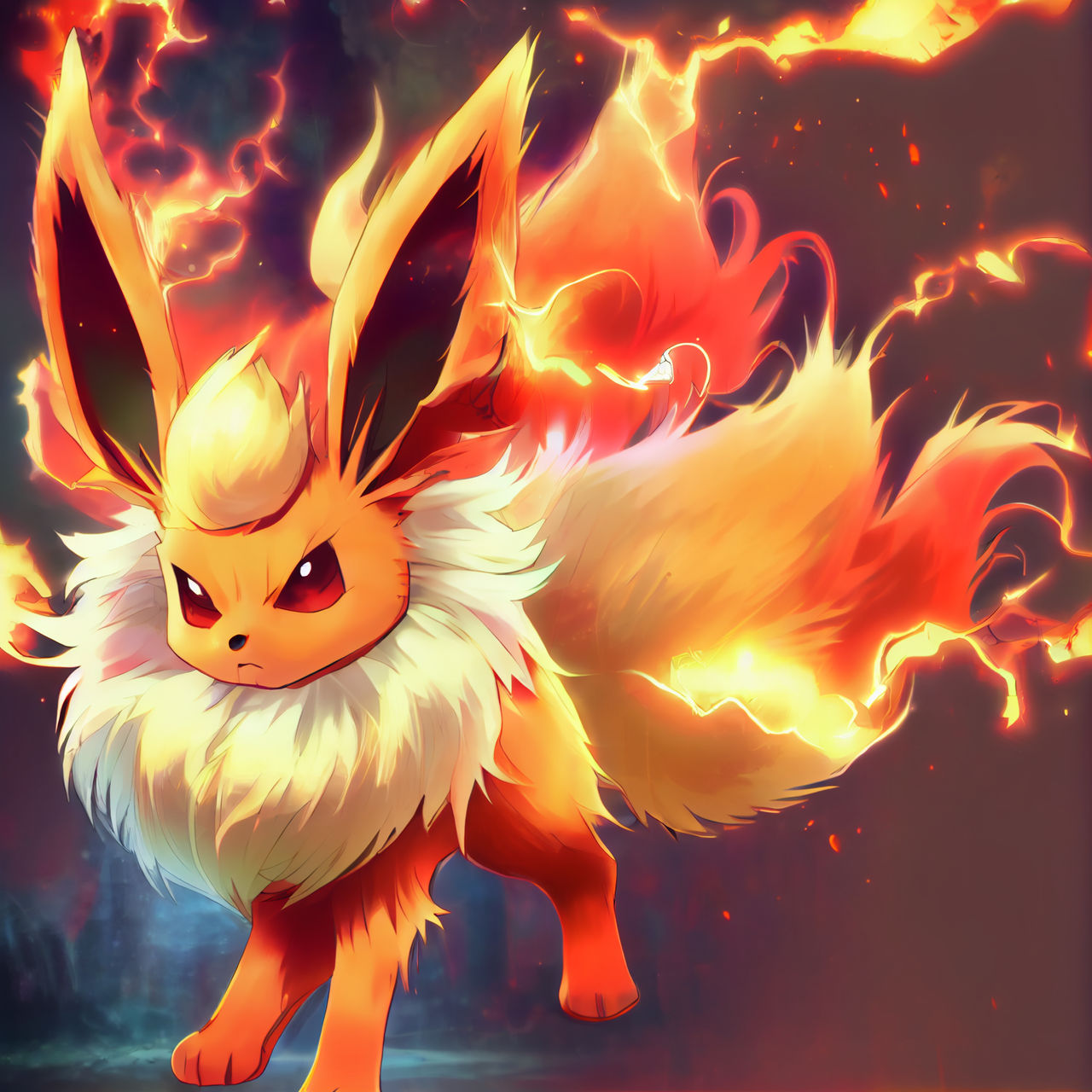 Flareon by BoneHedToons on DeviantArt