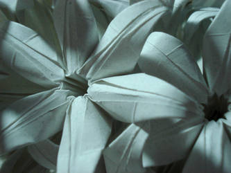 Origami Hyacinths Close-up