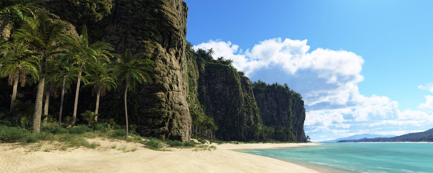 Tropical Cliffs by Gannaingh32 on DeviantArt