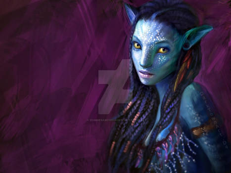 Avatar  Neytiri PAINTING VIDEO