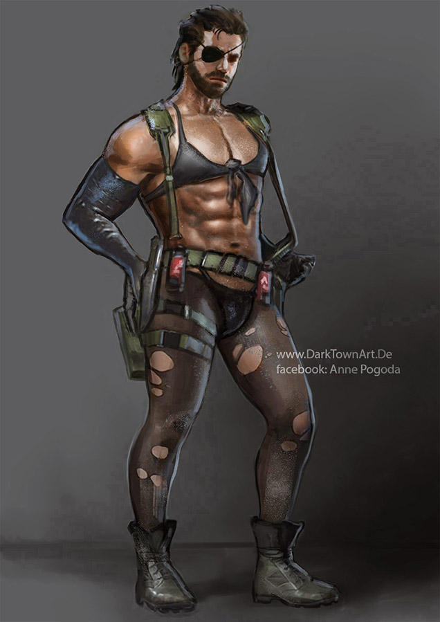 Metal Gear Solid V: Big Quiet Boss XD by ZombieSandwich