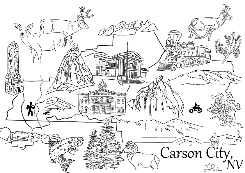Carson City Landmarks Map by Warpu on DeviantArt