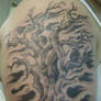 Tree sleeve tattoo