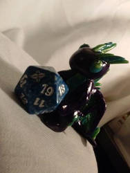 little punk dragon wont give up the dice