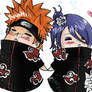 PEIN and KONAN -chibi