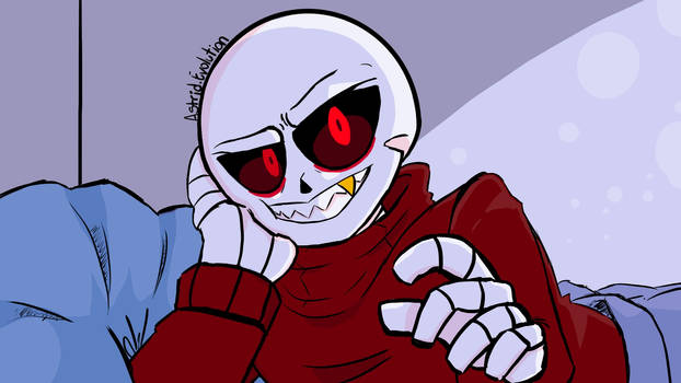 Cuddles With Underfell Sans