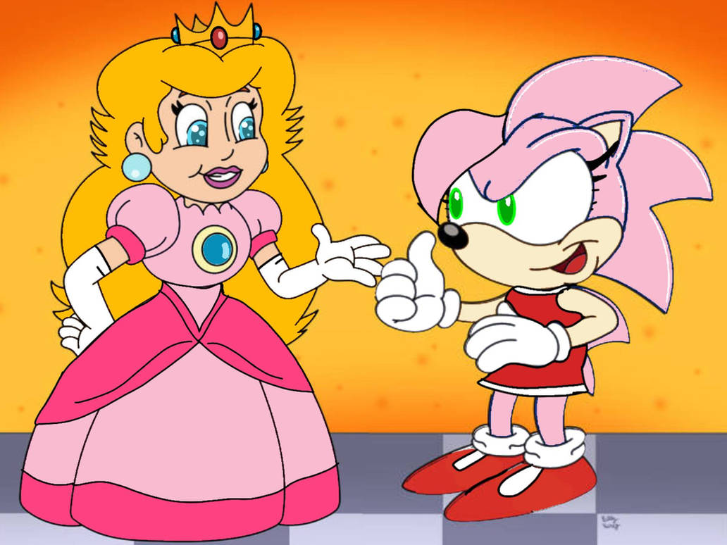 Princess Peach And Amy Rose