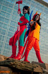 Katsucon 2012: Vriska and Terezi by skwinkography