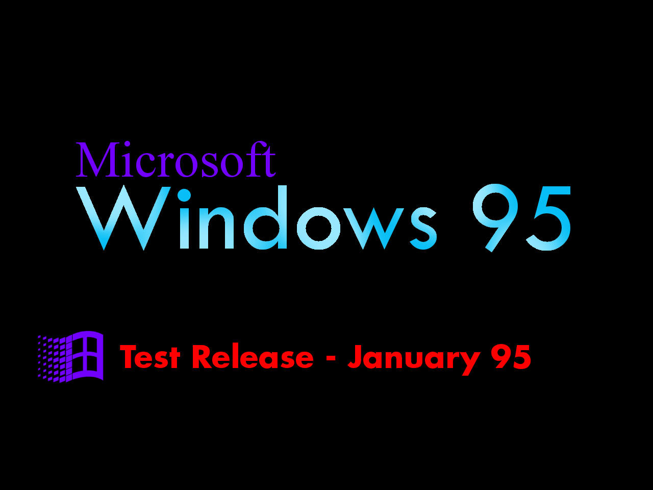 Recreation: Windows 95 January beta boot screen by PalkAaron2002 on ...