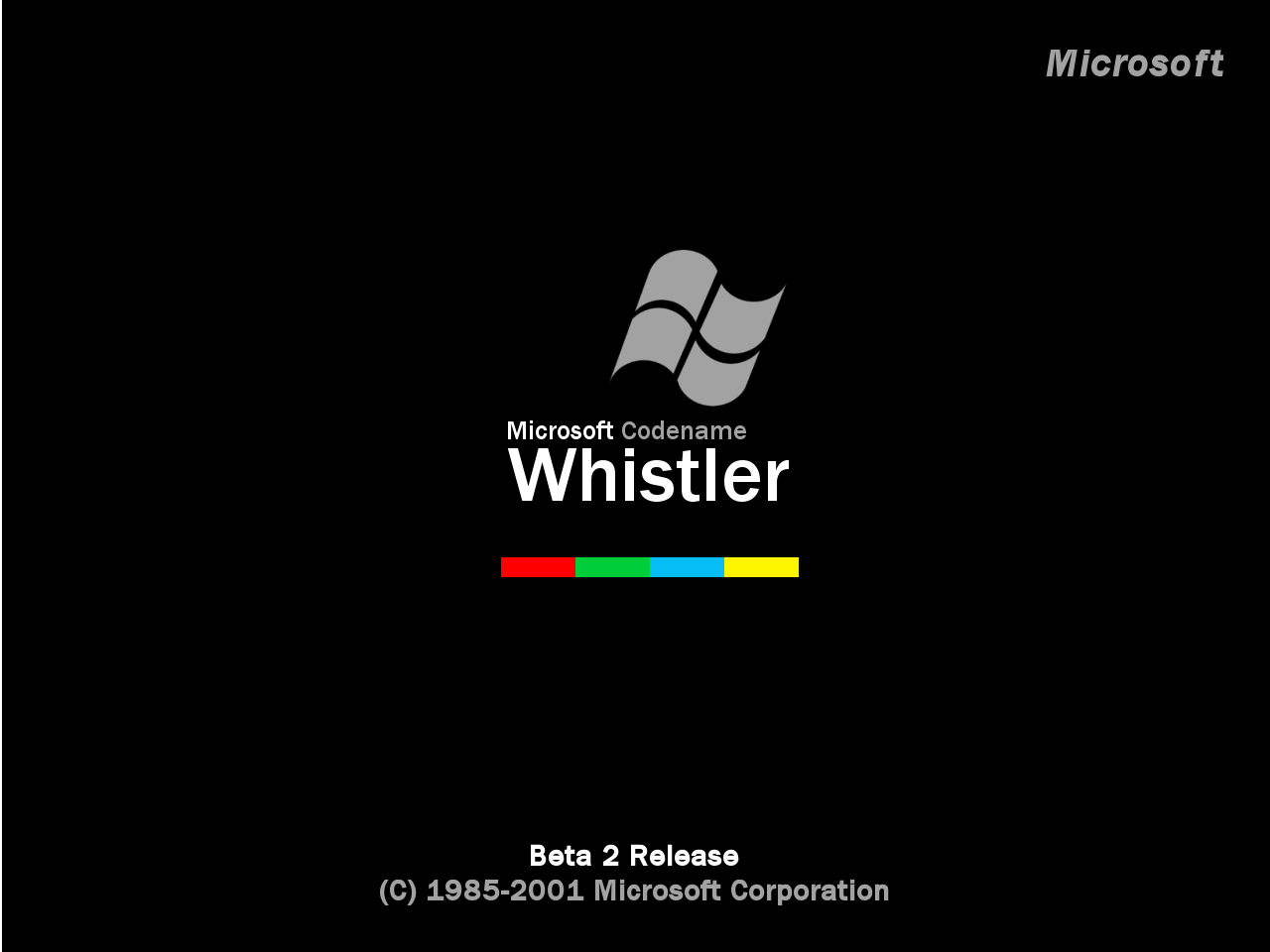 Recreation: Whistler (Win XP) beta 2 boot screen by PalkAaron2002 on ...