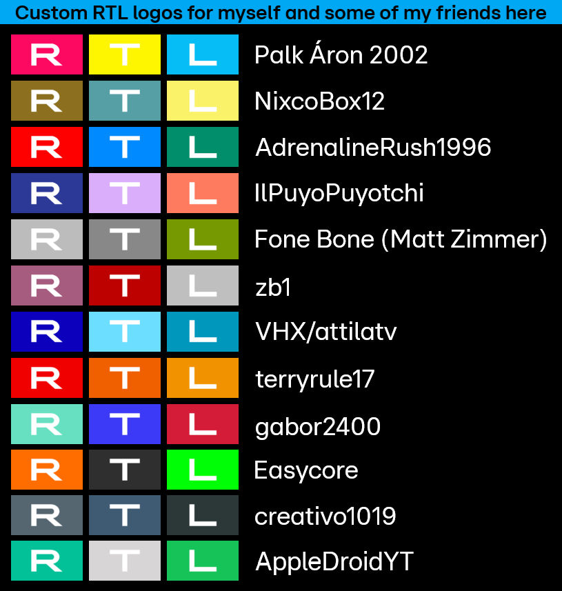 Rtl Program Font Sample Custom RTL logos for me and some of my friends by PalkAaron2002 on ...