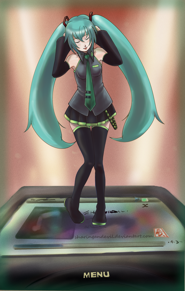 Hatsune Miku and iPod Nano