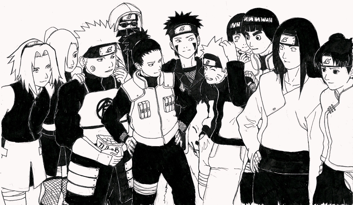 Entire Naruto Gang On Narutenclub Deviantart