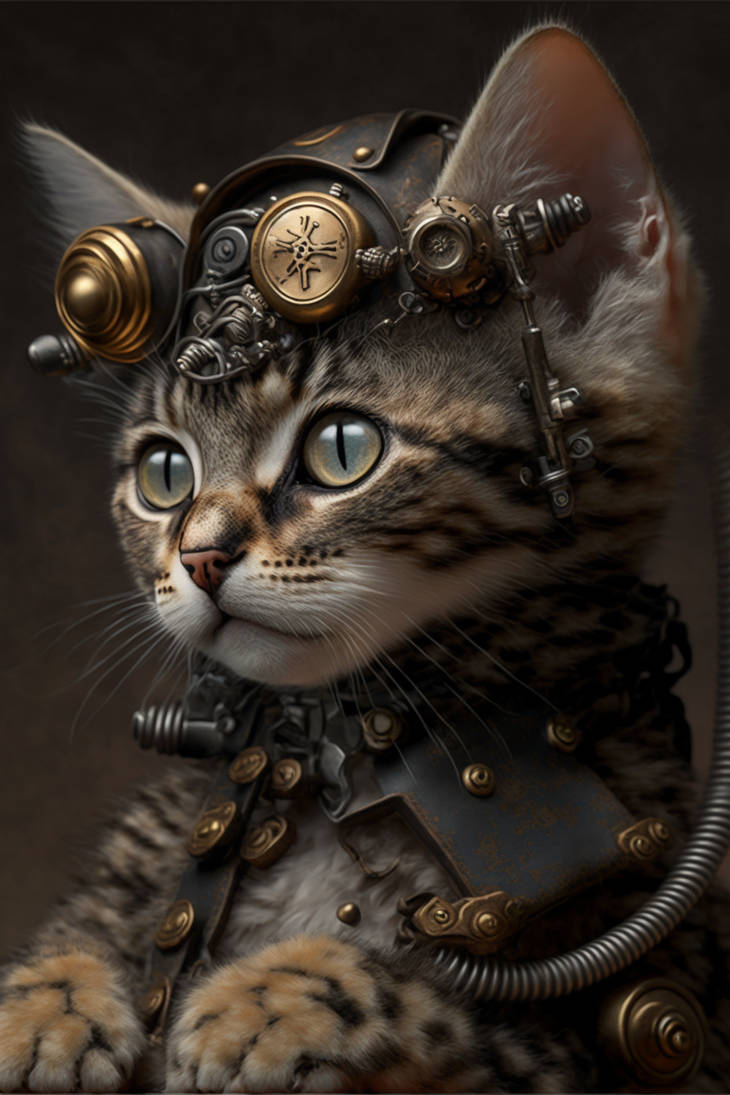 Steampunk Kitten 1 By AIGeneratedArt On DeviantArt steampunk-kitten-1-by-aigeneratedart-on-deviantart