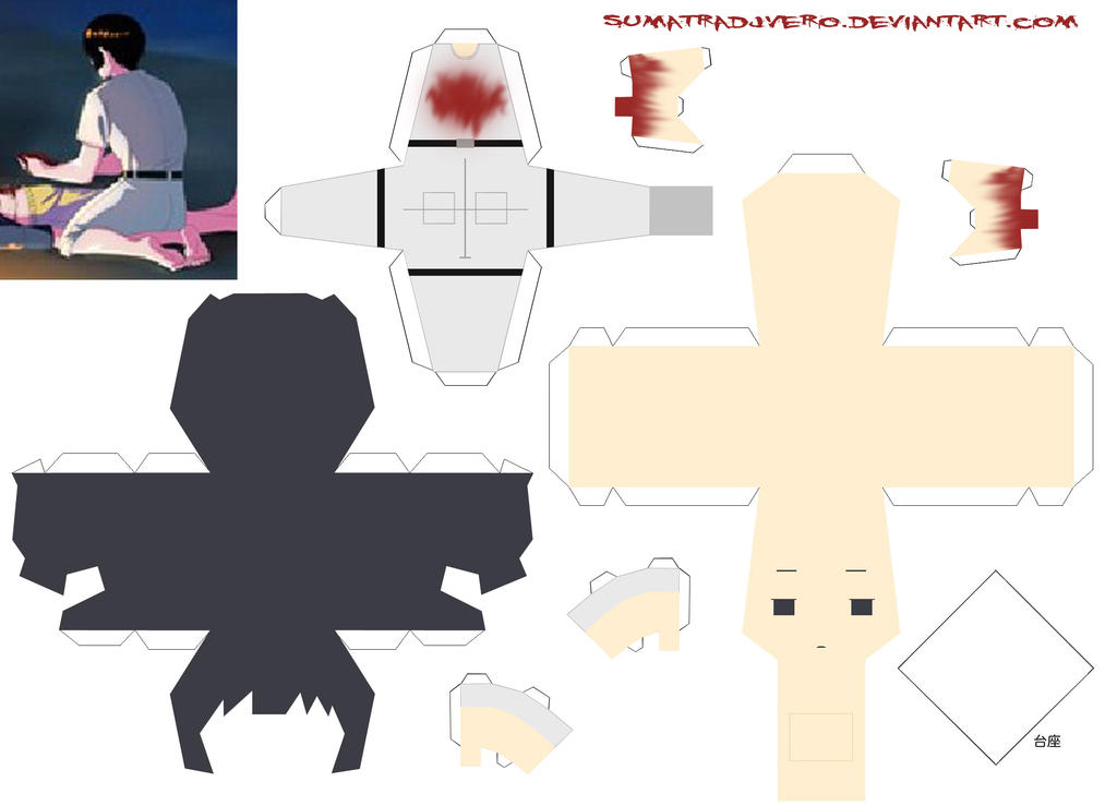 Creepypasta Papercraft Hetalia 23.5 Japan