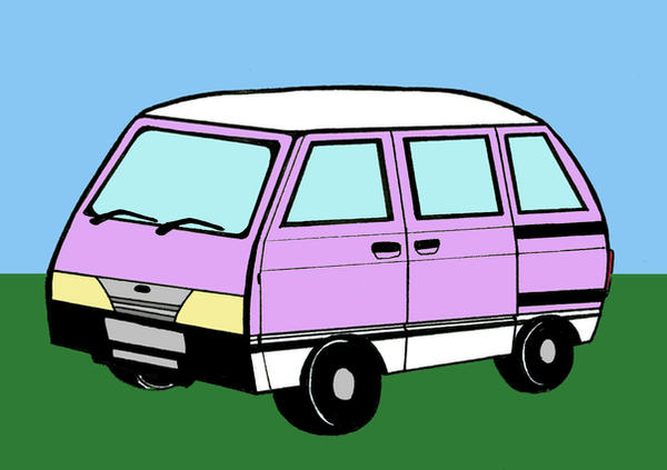 Adorably lavender van