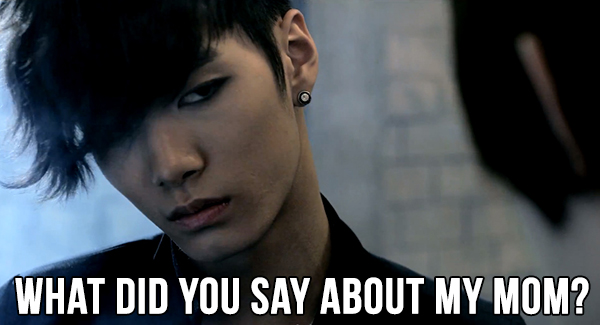 JR - What did you say about my mom?