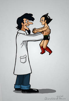 Astro Boy and Dr. Tenma