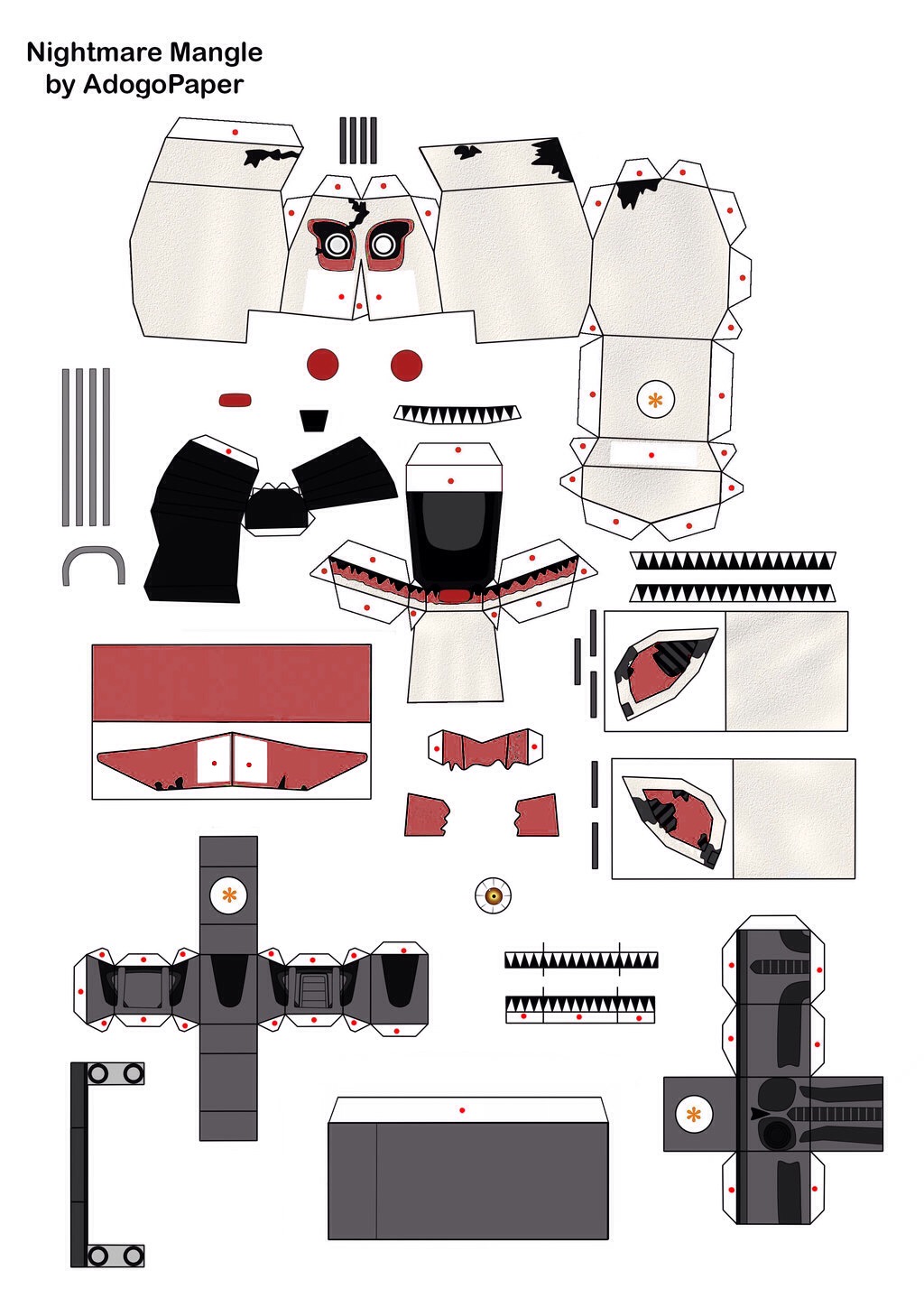 FNaF 4--Un-Nightmare Chica Plush Papercraft by angeladesalvatore32