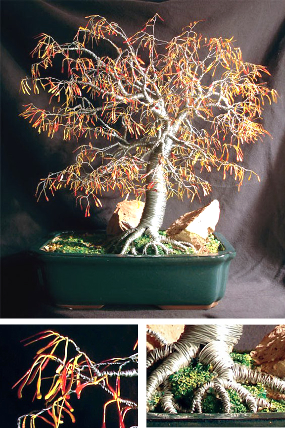 Autumn Bonsai - Wire Tree