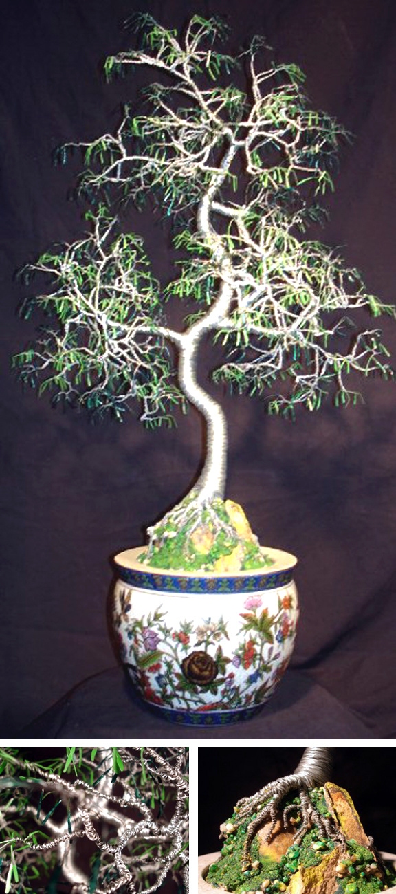 ORIENTAL BONSAI - Wire Tree Sculpture