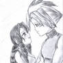 Cloud and Aerith