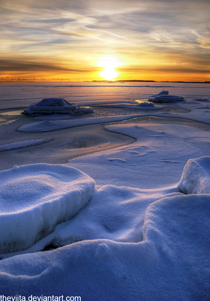 Icy Islet Sunset II