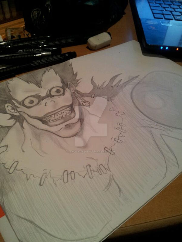 Ruyk From Death Note Started Drawing (2) by Akuma-Mizuki on DeviantArt