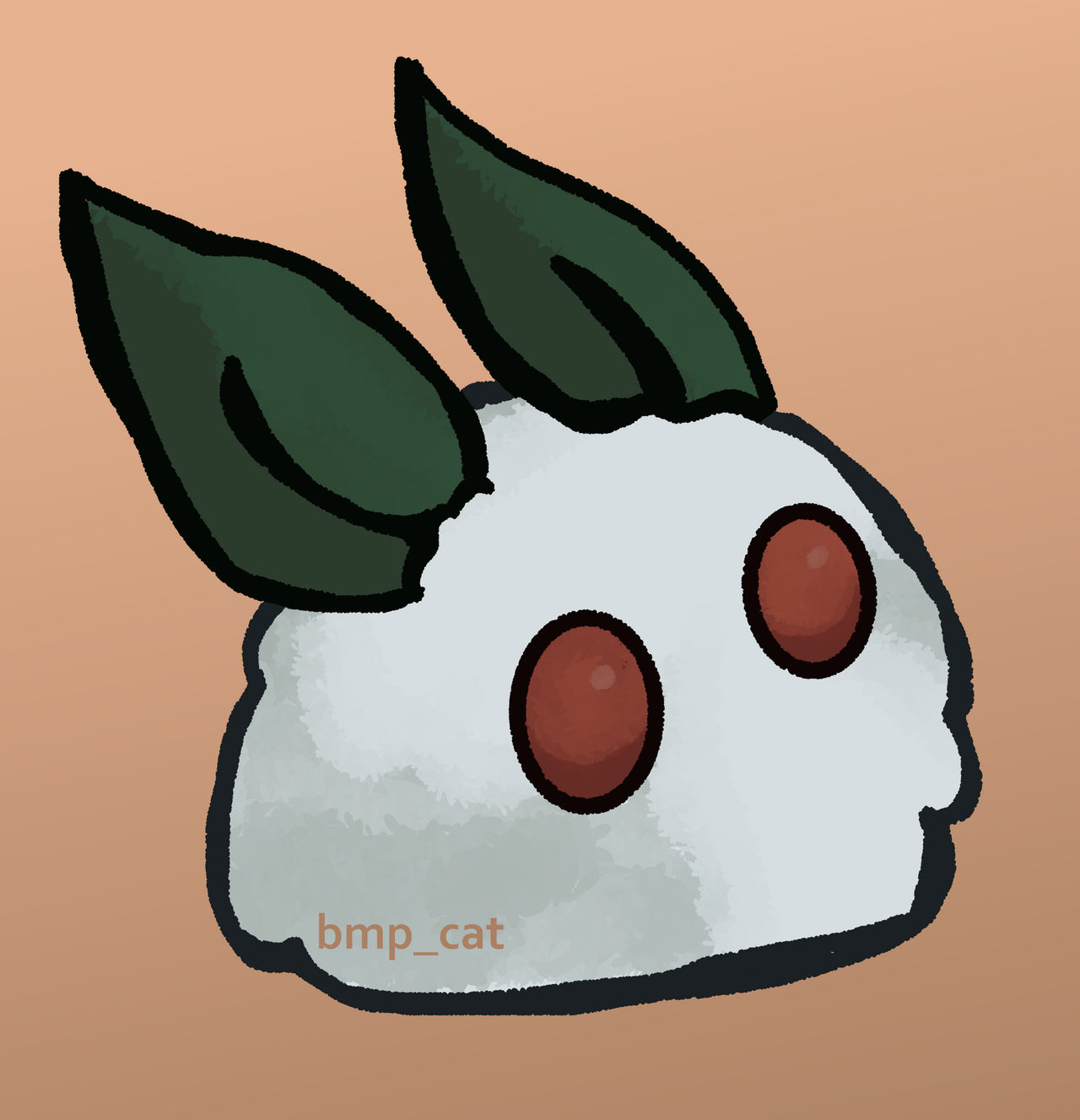 a snow rabbit also called Ezo yuki usagi by bmpcat on DeviantArt