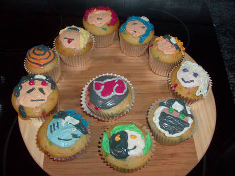 Org. Cupcakes - Akatsuki group