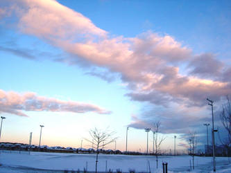 Wispy clouds