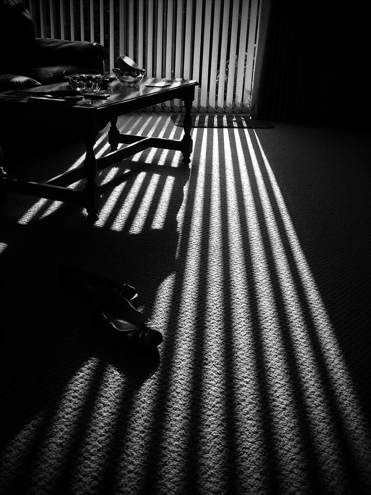 light across the floor