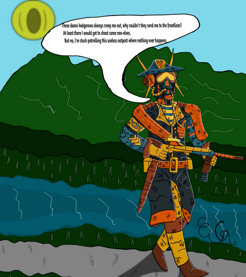 Erubian Elven Air Ranger Patrolling by Gabemissouri on DeviantArt