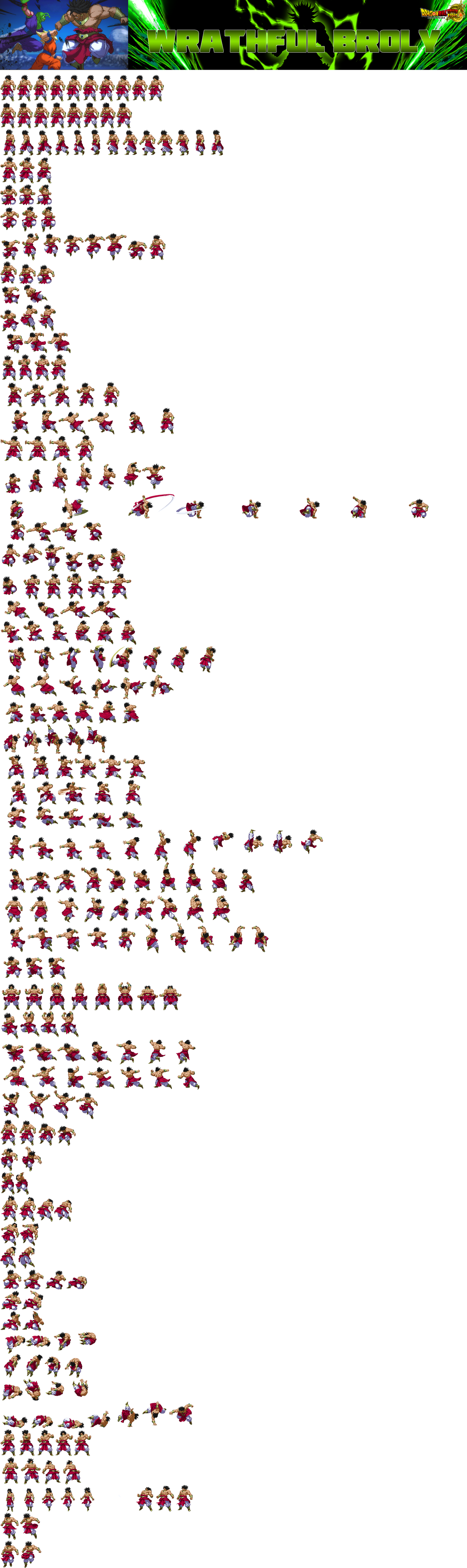 What If Movie 8 Wrathful Broly Sprite Sheet by DBSpriteFight on DeviantArt
