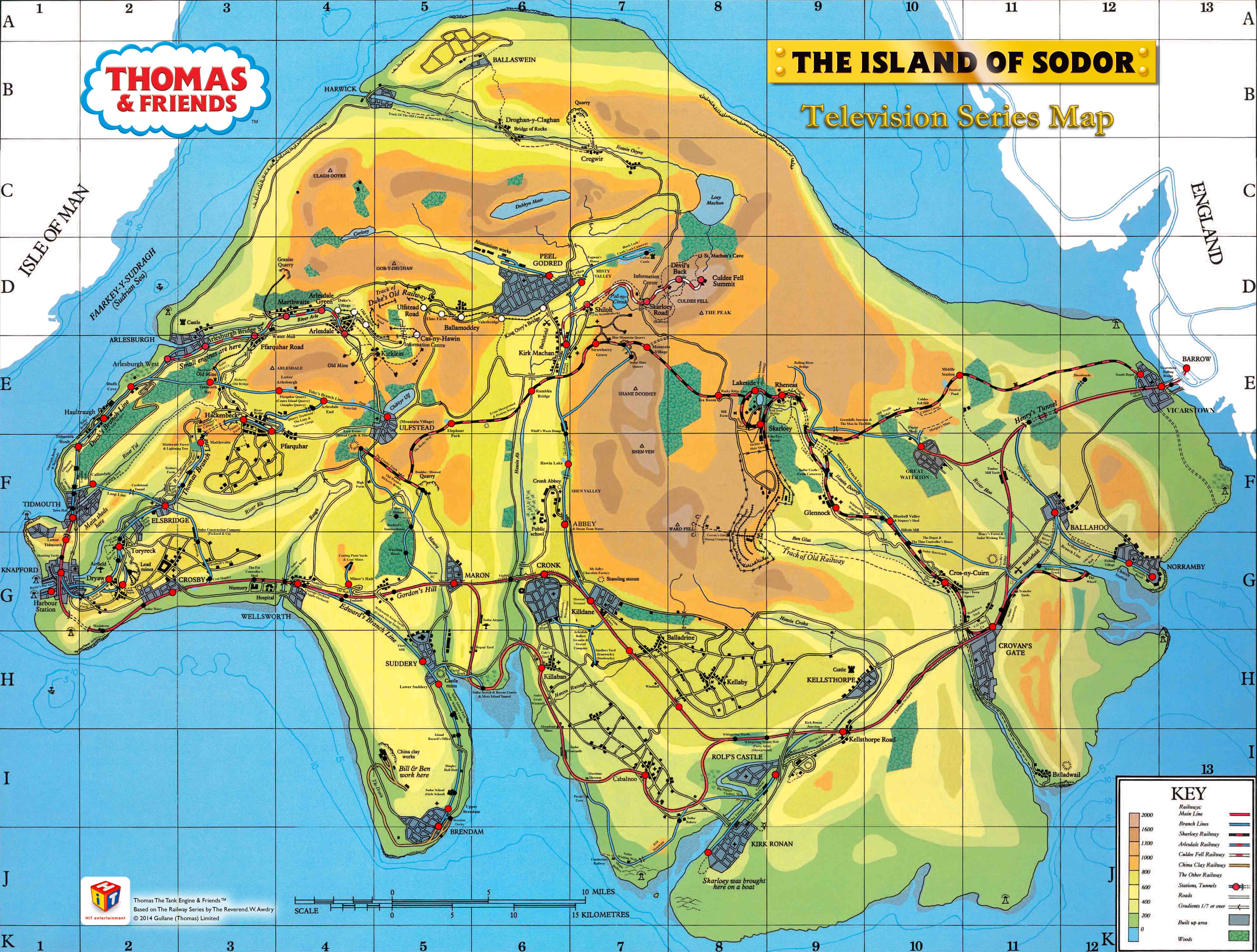 Island of Sodor map by kcajd on DeviantArt