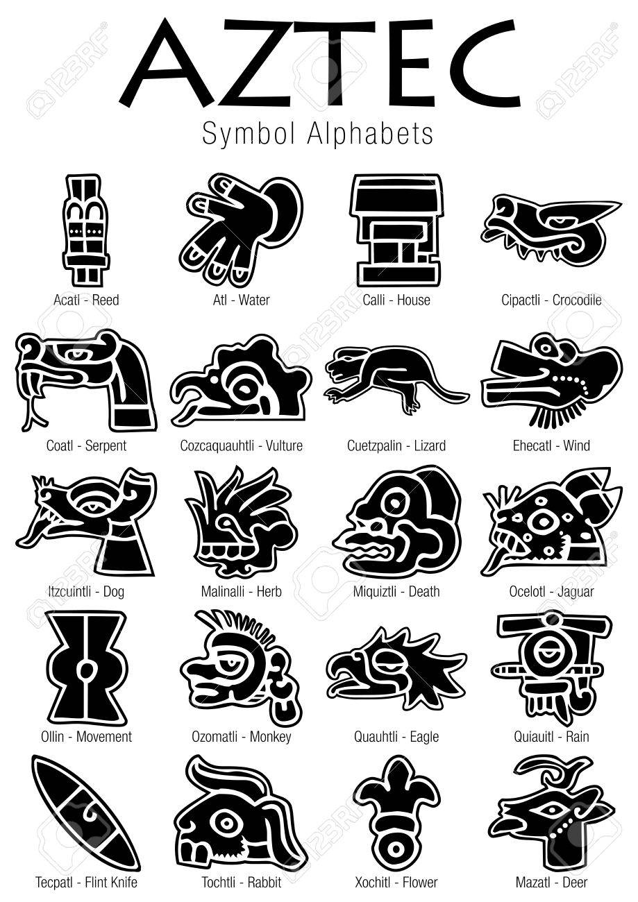 Aztec symbols by kcajd on DeviantArt