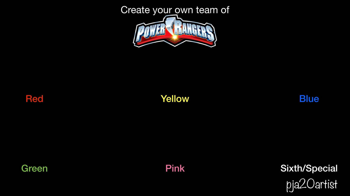 Create own team of Power Rangers meme (my style) by PJA-Productions on ...