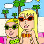 Jill and Jas at the beach