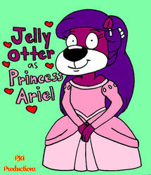 Jelly Otter as Princess Ariel Pink Dress 