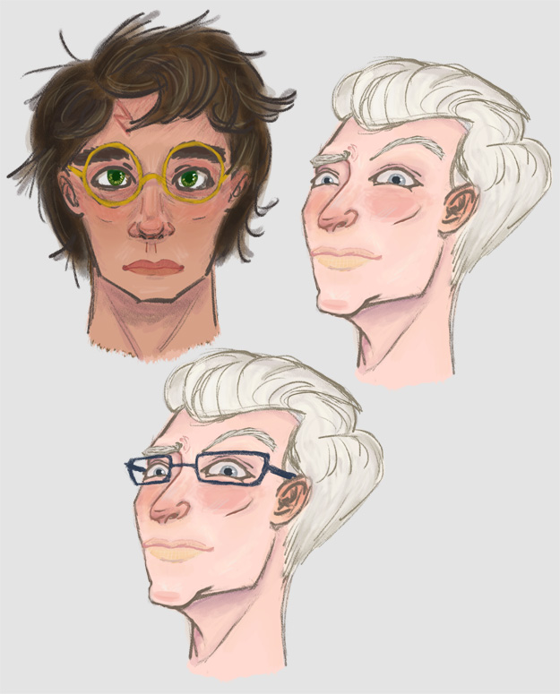 Drarry Doodles ft Glasses!Draco