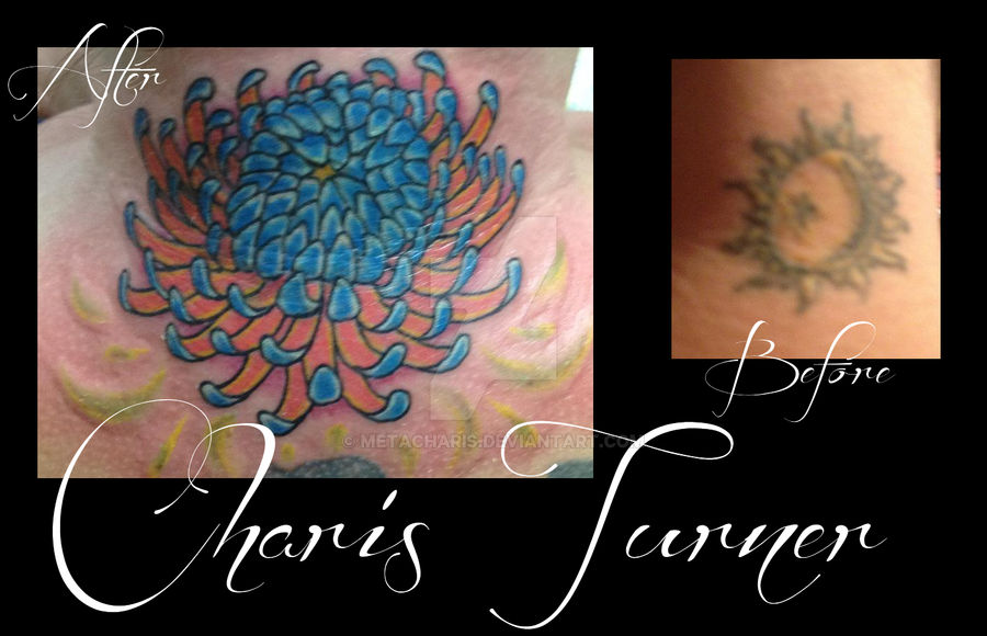 Chrysanthemum Cover Up Tattoo