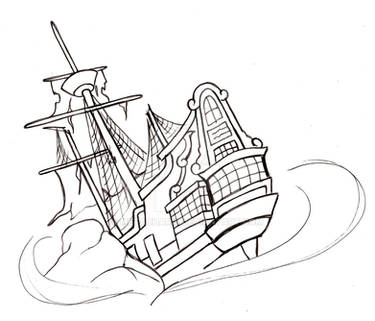 Pirate Ship Tattoo