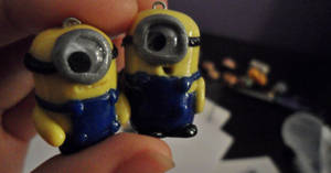 Polymer-Clay Minion Charms