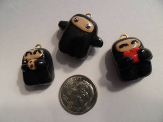 Ninjatown Polymer Clay Charms