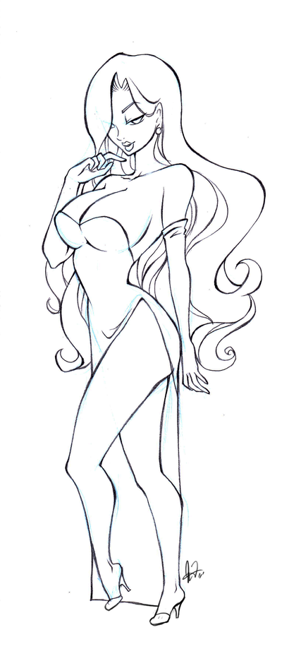 Jessica Rabbit Coloring Pages.