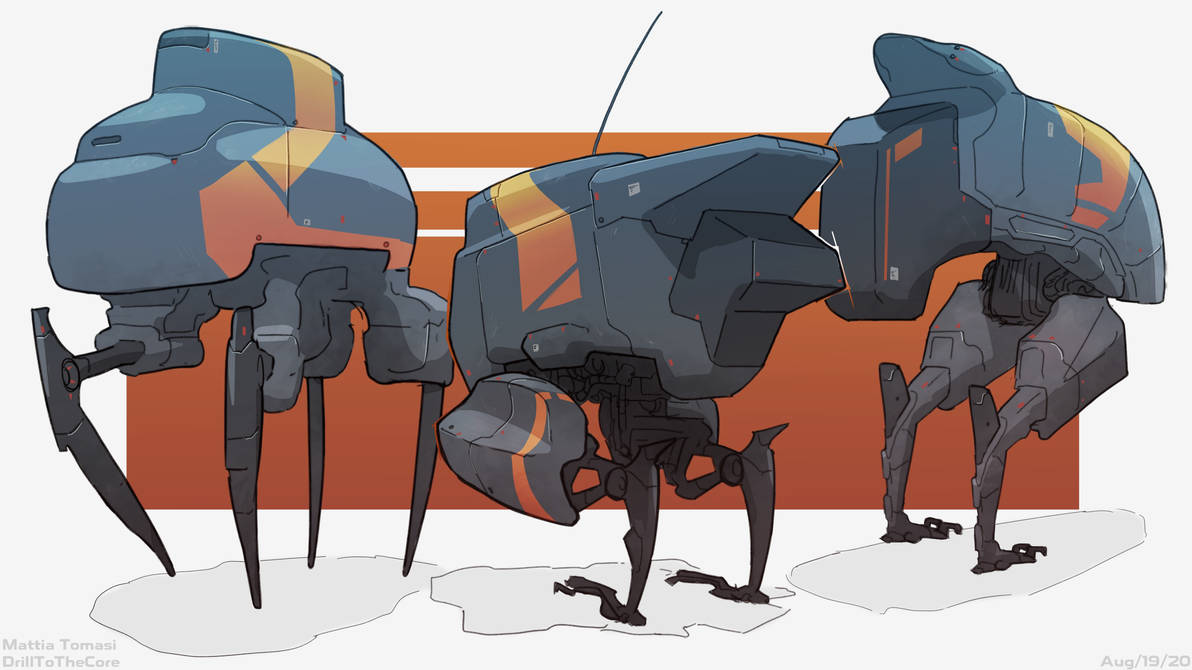 Robot sketches by DrillToTheCore on DeviantArt